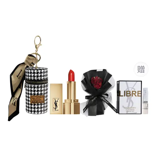 YSL, set, velvet matte lipstick, perfume for professional use, square tube, sample, Birthday gift