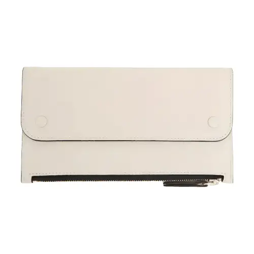 leather long wallet