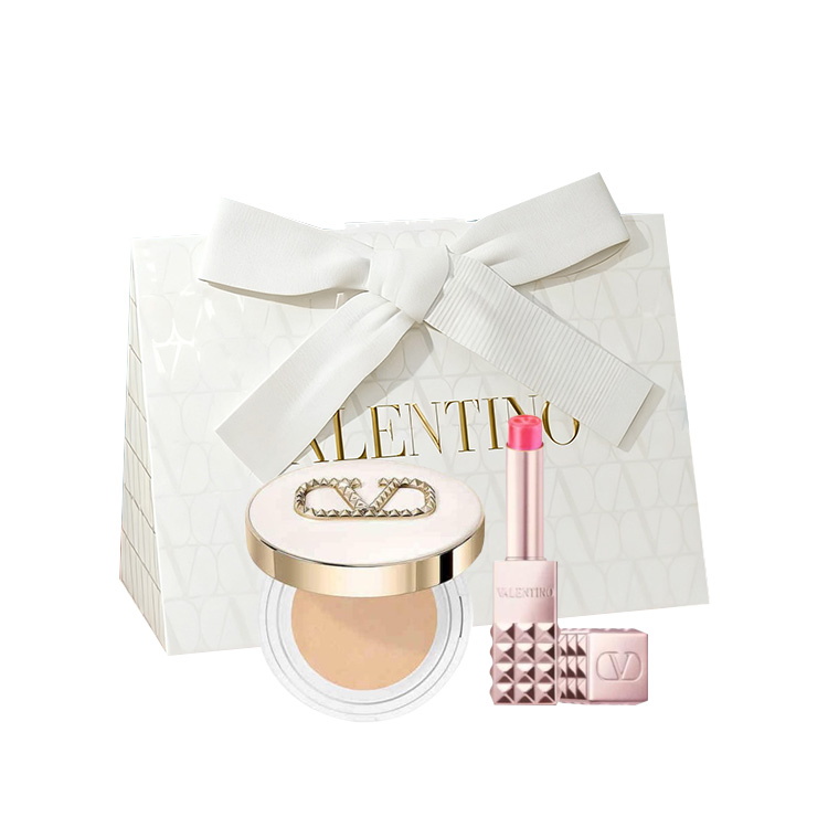 Набор косметики Valentino (бело-розовый)