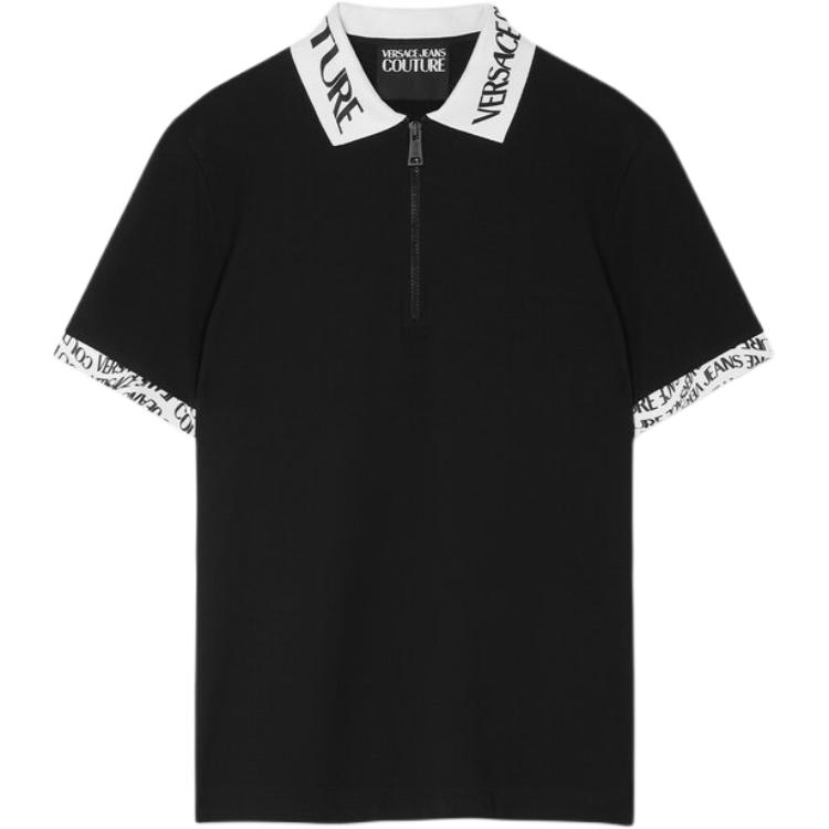 Мужская футболка-поло Versace VERSACE JEANS COUTURE (черная)
