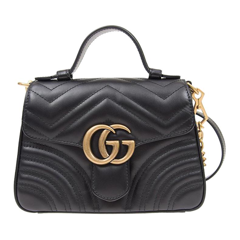 Женская сумка Gucci GG Marmont (черная)