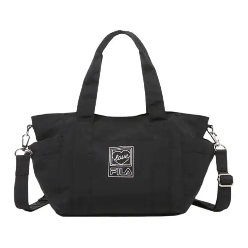 FILA Nylon Shoulder Bag, Crossbody Bag, Handbag Unisex Black