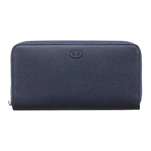 DIOR Grain Calfskin Clutch Men's Marine Blue