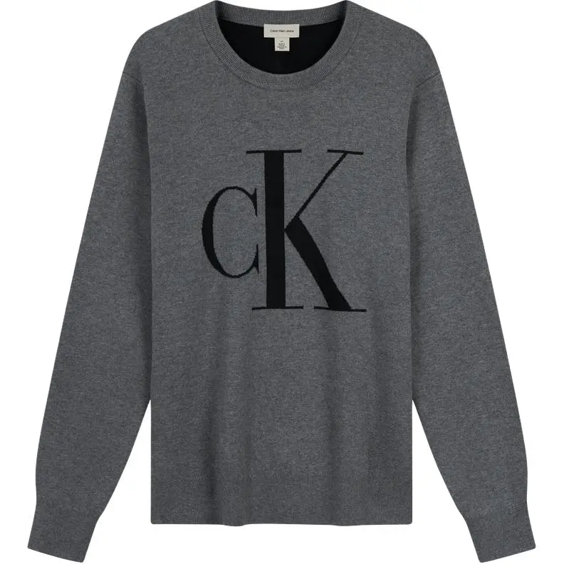 Calvin Klein Kids Logo Intarsia Crewneck Jumper