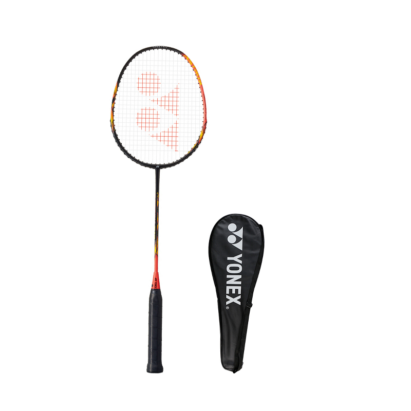 YONEX Yonex AXE13GE carbon aluminum badminton racket, ultra-light, durable and offensive (heavy head and hard pole) entry-level 675mm 3U/G5 black and bright red