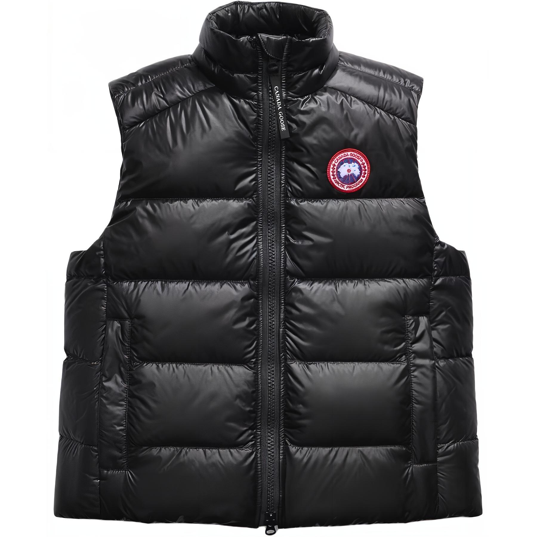 Canada Goose Canada Goose Cypress Series Classic Red Label Stand Collar Casual Waterproof Windproof Warmth Multifunctional Outdoor Commuting Layer Wear Durable Lightweight Puff Ribs Down Duck Vest Women's Black