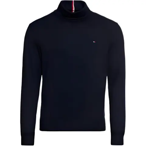 Tommy Hilfiger Flag Embroidered-logo Roll Neck Jumper