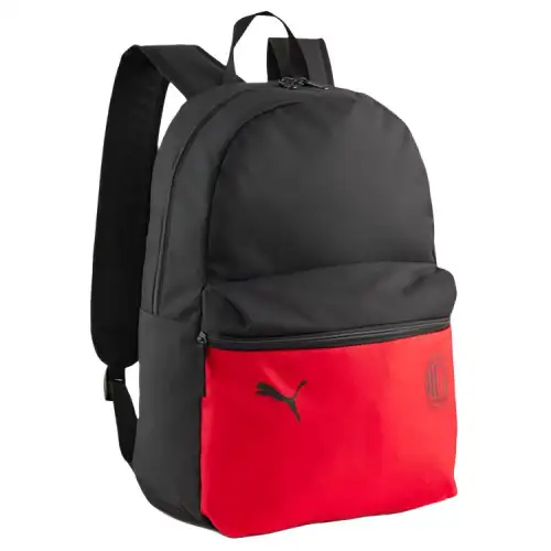 PUMA Polyester Backpack Unisex Black Red