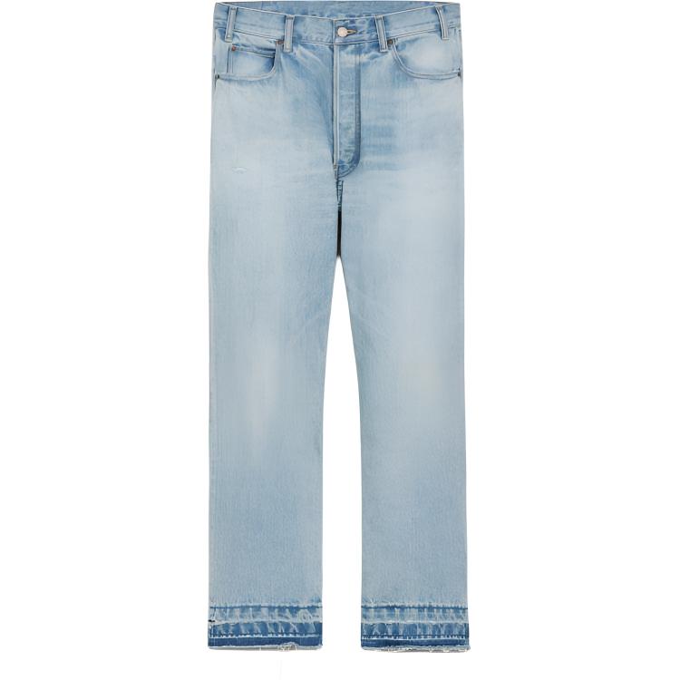 Мужские штаны CELINE SS25 Wesley Rider (синие)