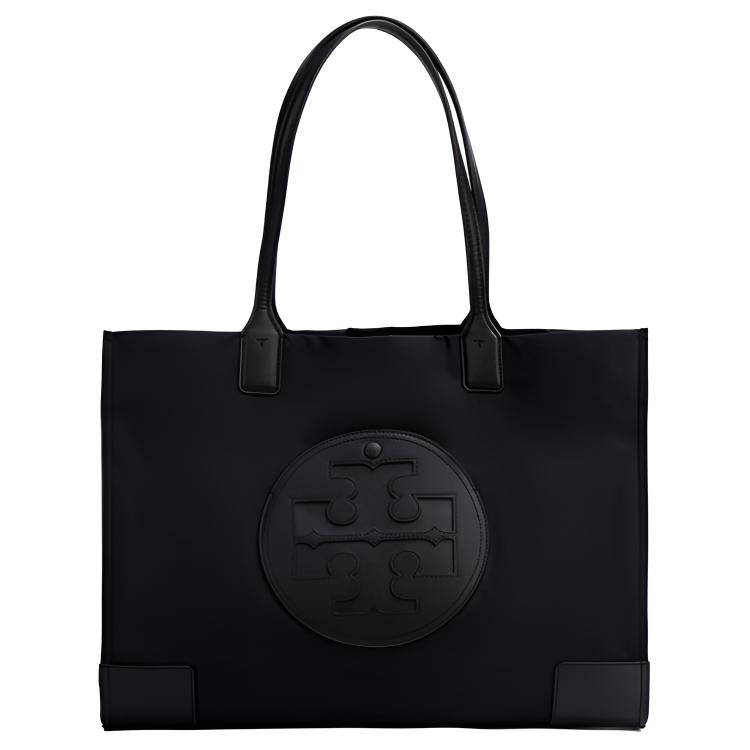 TORY BURCH Сумка-тоут большой вместимости Tang Libaiqi Ella для поездок на работу пакет Tote пакет Сумка для покупок один сумочка из ткани на плечо пакет Середина женский черный