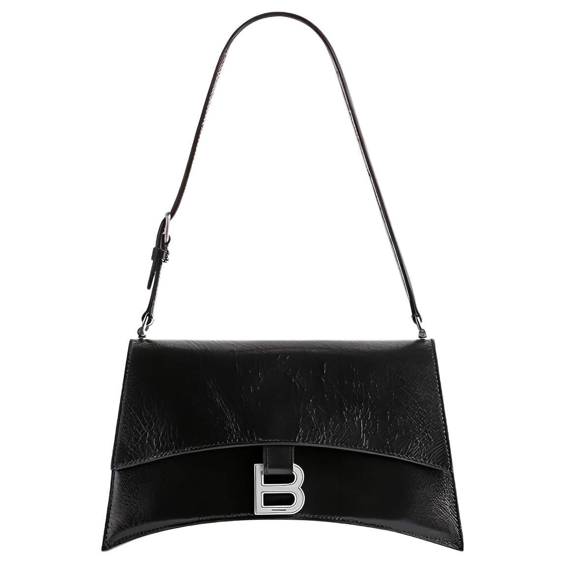 Balenciaga Crush Sling Foldover Top Small Shoulder Bag