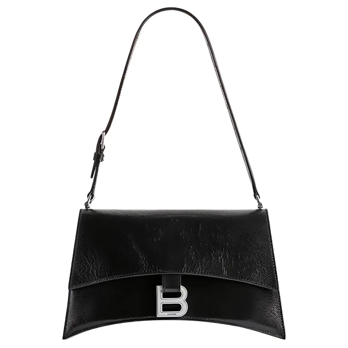 Balenciaga Crush Sling Foldover Top Small Shoulder Bag