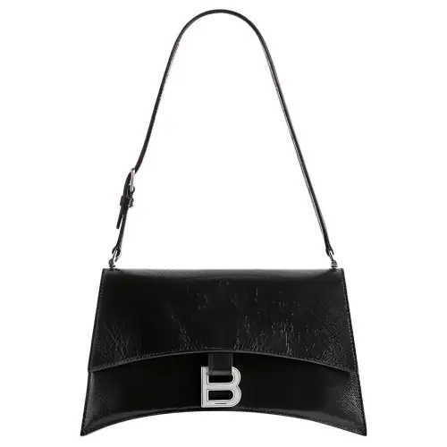 Balenciaga Crush Sling Foldover Top Small Shoulder Bag
