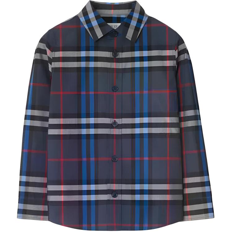Детская рубашка Burberry FW25 (бежевая в клетку)