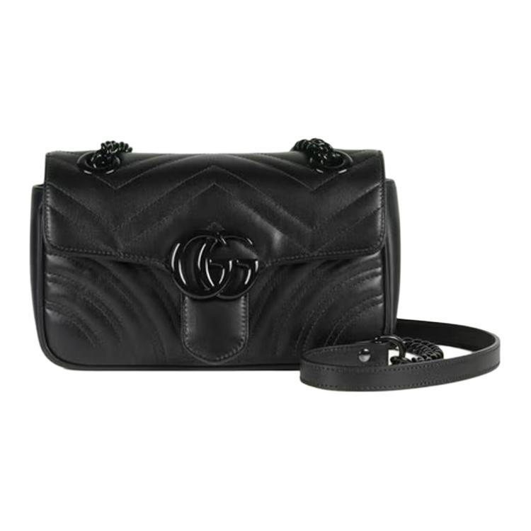 Женская сумка Gucci GG Marmont (черная)
