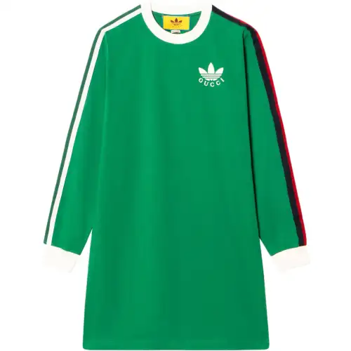 GUCCI x Adidas Originals FW22 Long Sleeved Dress Women's Green