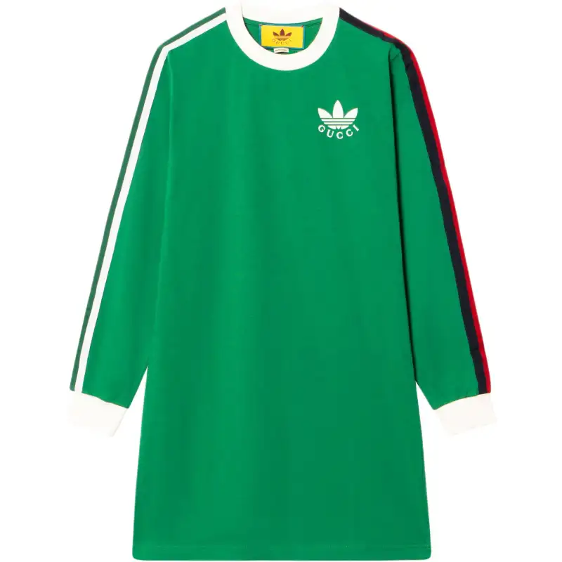 GUCCI x Adidas Originals FW22 Long Sleeved Dress Women's Green
