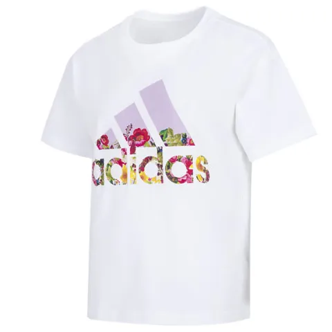 Adidas Drop Shoulder Sleeve T Shirt Women's White