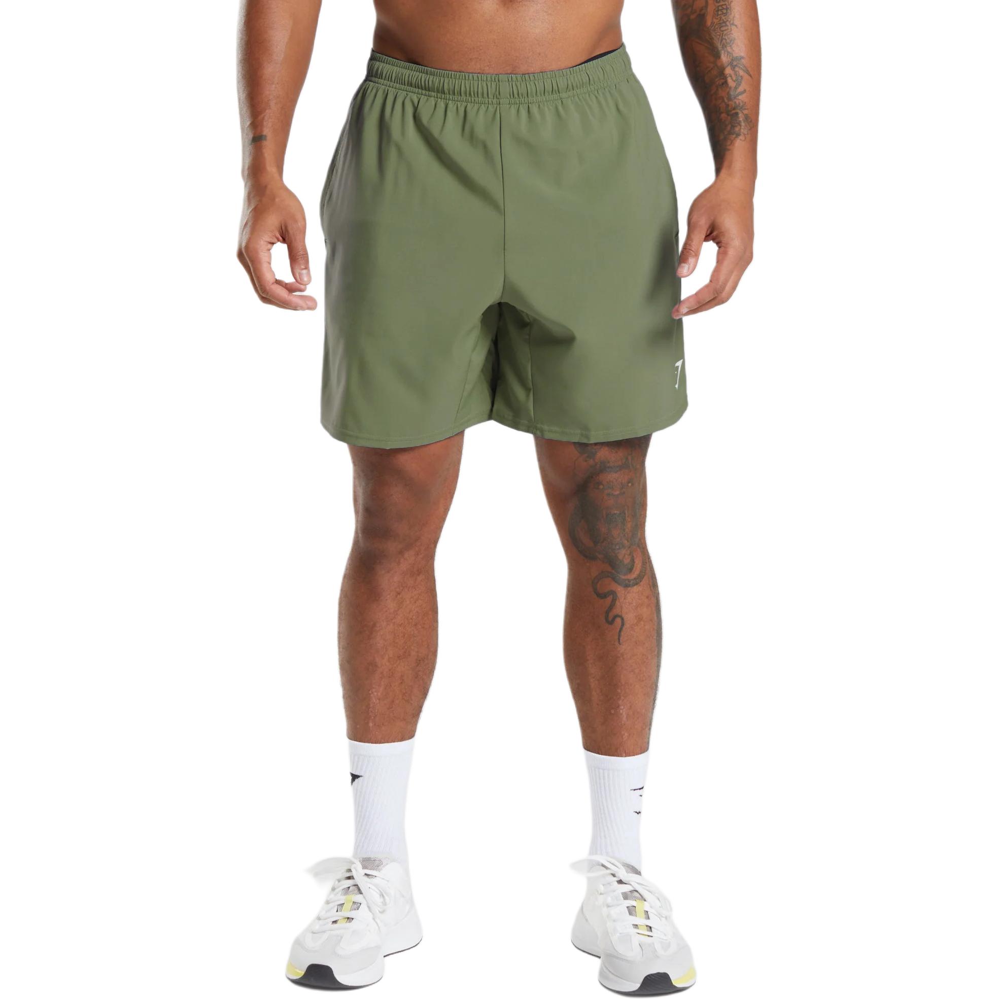 GYMSHARK ARRIVAL SHORTS Sports Shorts Men’s Olive