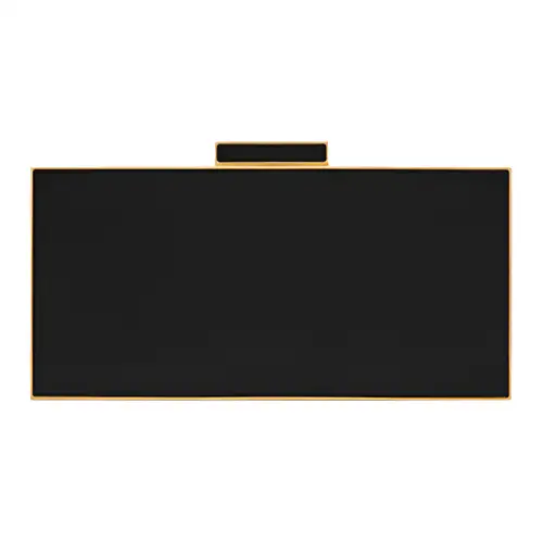 SAINT LAURENT Plexiglass Clutch Women's Black