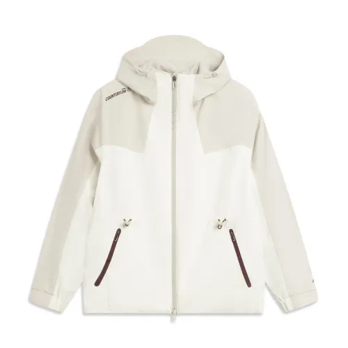 Li Ning Trench Coats Women's White Stand Collar Moderate Other