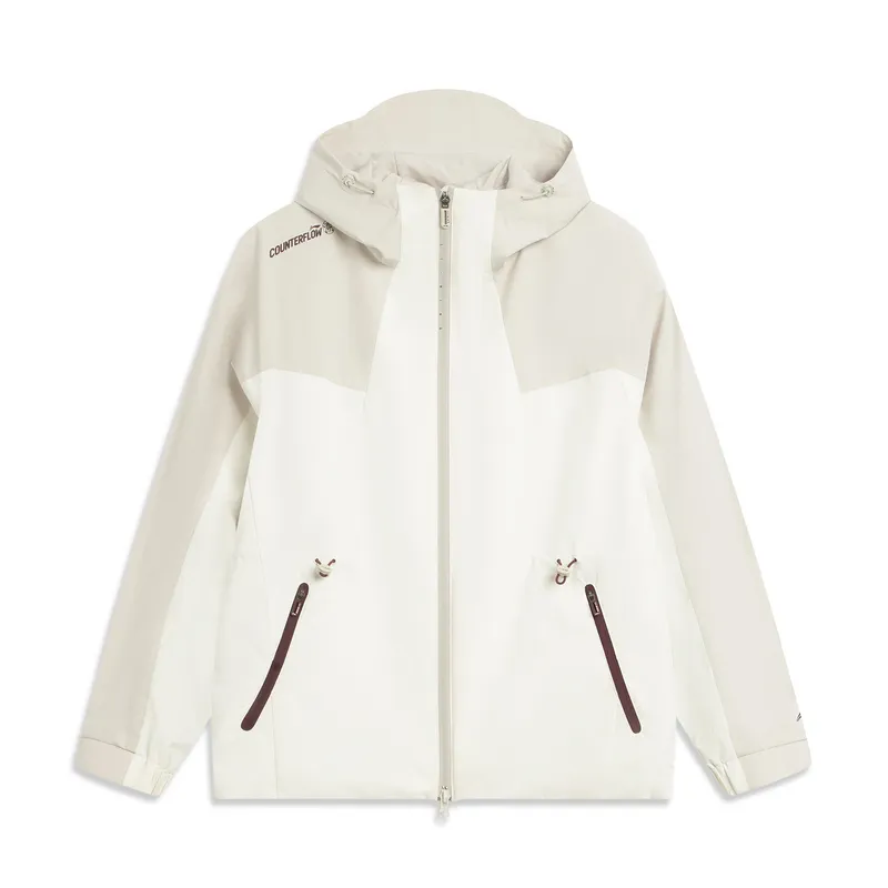 Li Ning Trench Coats Women's White Stand Collar Moderate Other