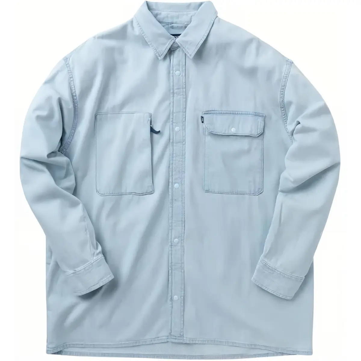 Levi's Shirts Men's Blue Lapel Moderate Straight Fit
