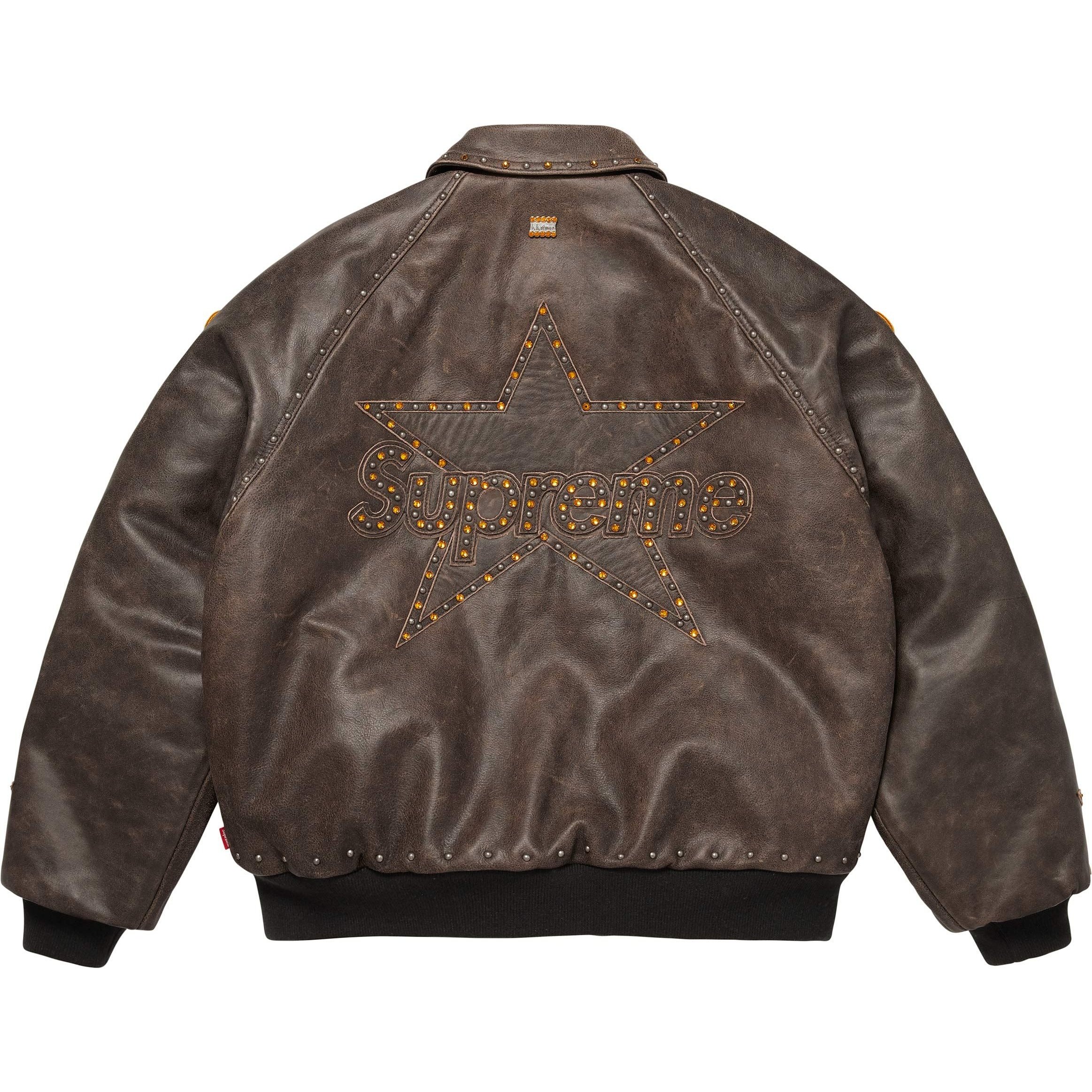 Куртка Supreme x Vanson Leathers x b.b. Simon (черная)