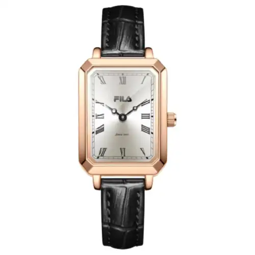 FILA Postcard, retro square watch, universal high quality quartz watch strap, dial, women's watch, gift box, set, custom-made, light luxury style, quartz mechanism