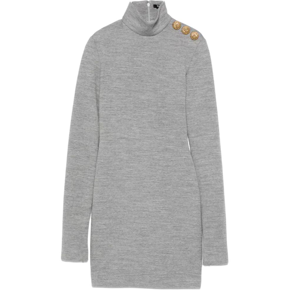 Женское платье BALMAIN FF0R8895JL17-9AD (черное)