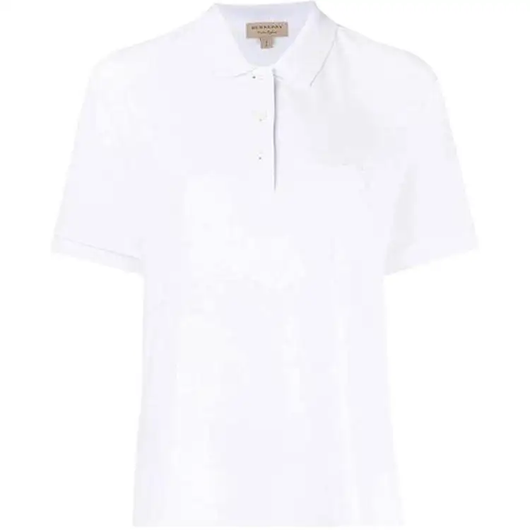 Burberry Polo Shirts Women's White Polo Collar Moderate Other
