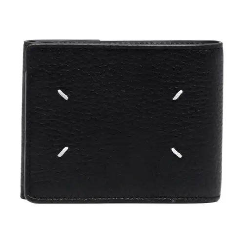 Maison Margiela Leather Card Holder, Wallet Men's Black