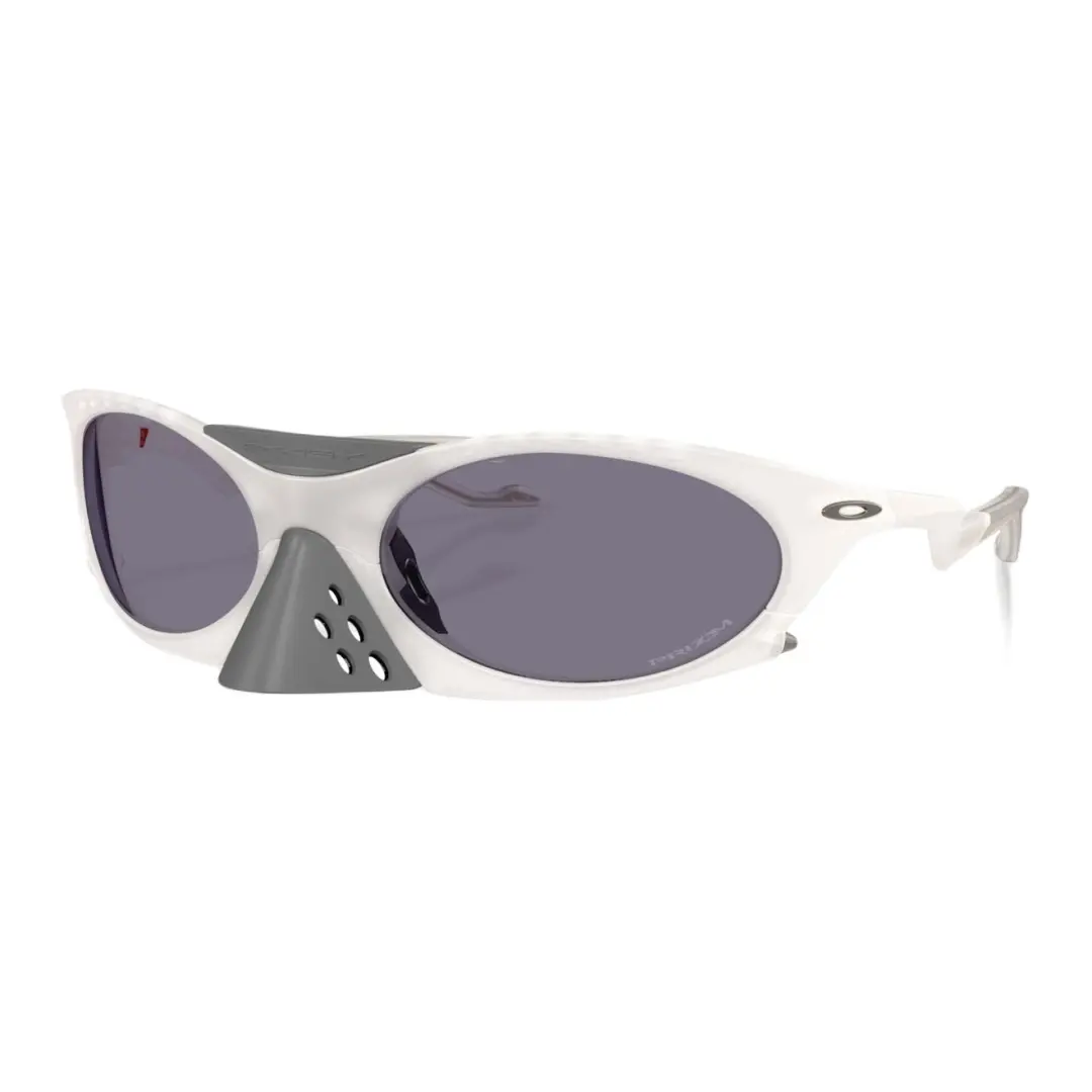 Oakley Acetate Irregular Shape Sunglasses Men's White