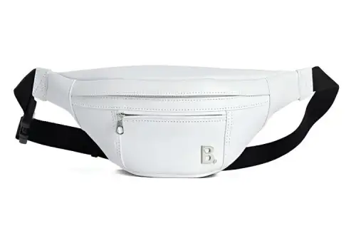 Balenciaga Leather Crossbody Bag, Fanny Pack Women's White