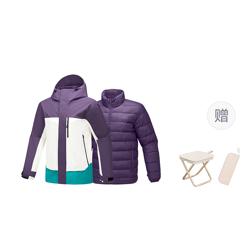 Skechers Skechers, Rubik's cube, down jacket, sports comfortable waterproof windproof breathable wear-resistant keep warm water repellent liner for men and women, loose fit