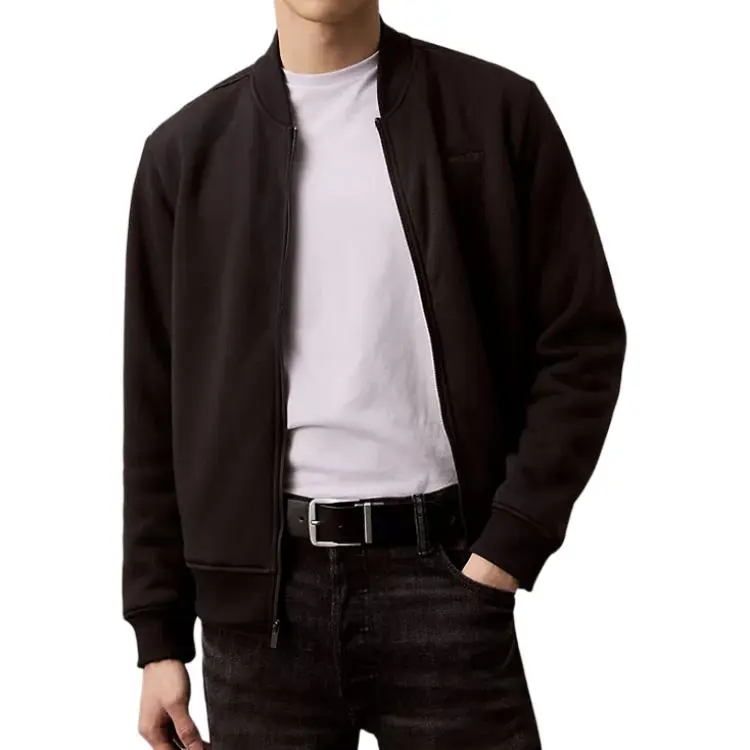 CALVIN KLEIN Zippers Fleece Lined Baseball Collar Jackets & Coats Men's