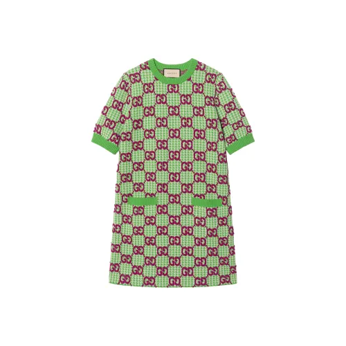 【Previous Season】GG wool houndstooth minidress