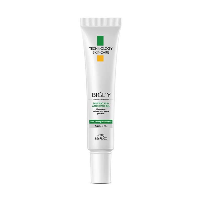 BIGLY Gel with salicylic acid, revitalizing essence, soothing acne remover from black spots, anti-acne, oil sheen control, conceals acne, 30g