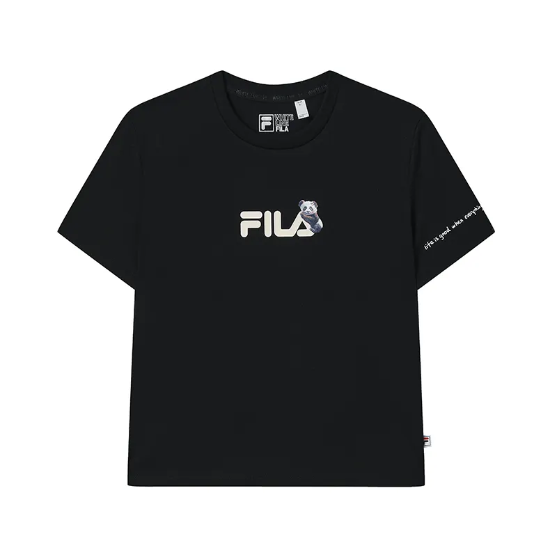 FILA Heritage T Shirt Women's Jet Black