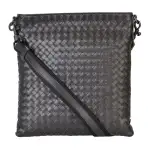 Bottega Veneta Zip Closure Leather Crossbody Bag, Shoulder Bag Men's Brown