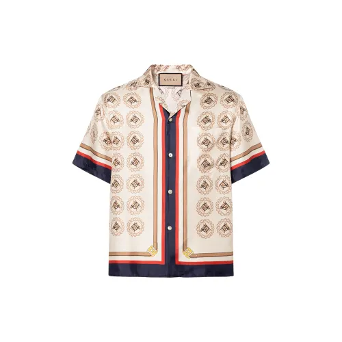 GUCCI FW23 Shirt Men's Ivory White