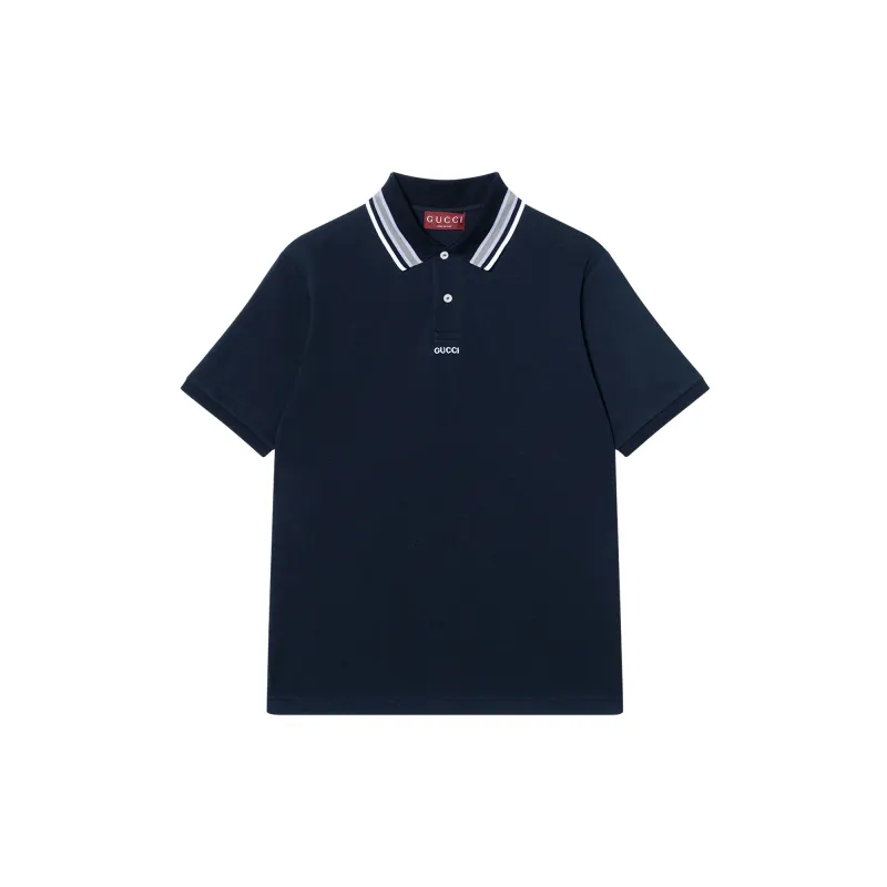 GUCCI Logo embroidered Polo Shirt