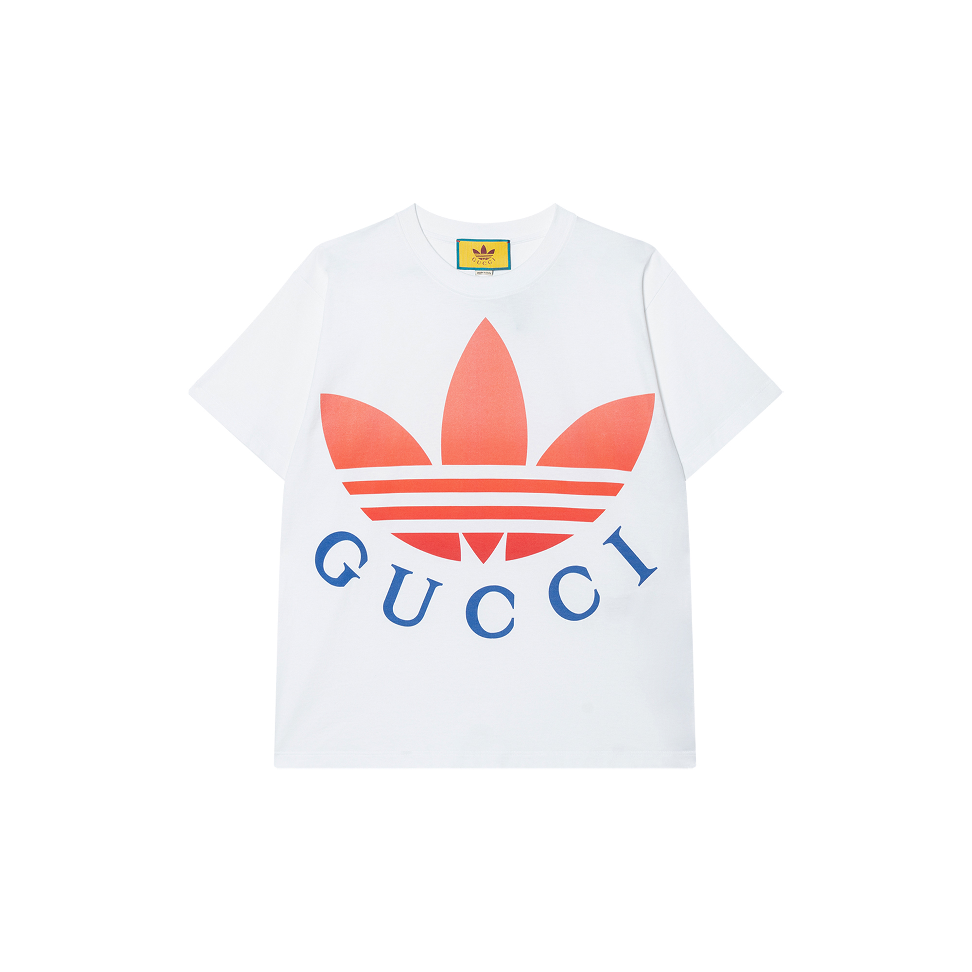 Женские футболка Gucci GUCCI x adidas originals Logo T (белая)
