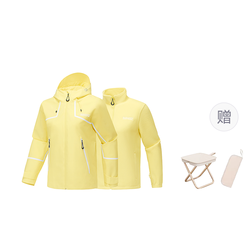 Skechers Skechers, Rubik's cube, velvet travel sports universal waterproof liner, windproof breathable wear-resistant keep warm jacket, 0 three-in-one
