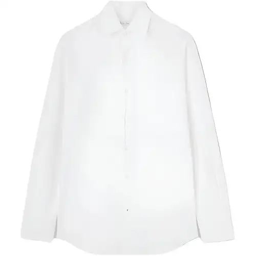 Loro Piana Shirts Men's White Lapel Moderate