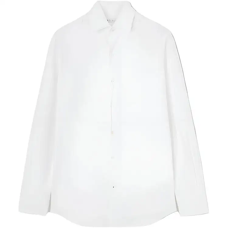 Loro Piana Shirts Men's White Lapel Moderate
