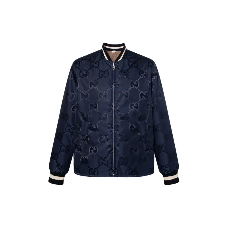 Gucci Jumbo Gg zip-fastening reversible jacket
