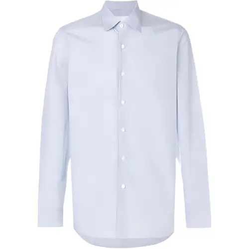 PRADA Shirts Men's Light Blue Lapel Moderate Other