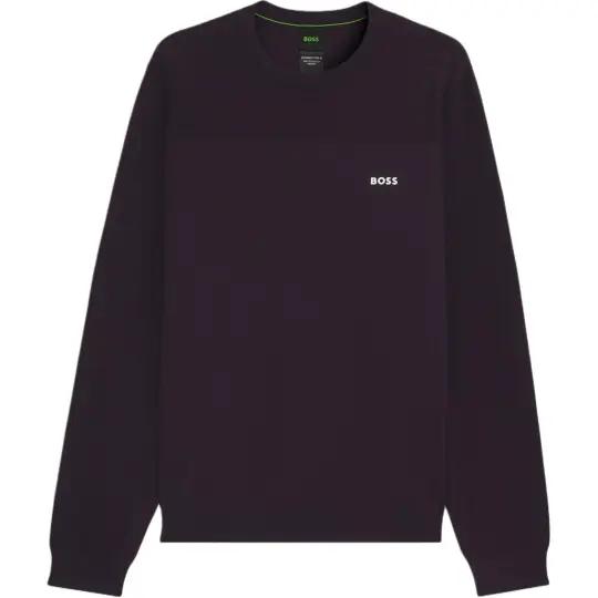HUGO BOSS Sweaters Men's Purple Crew Neck Moderate
