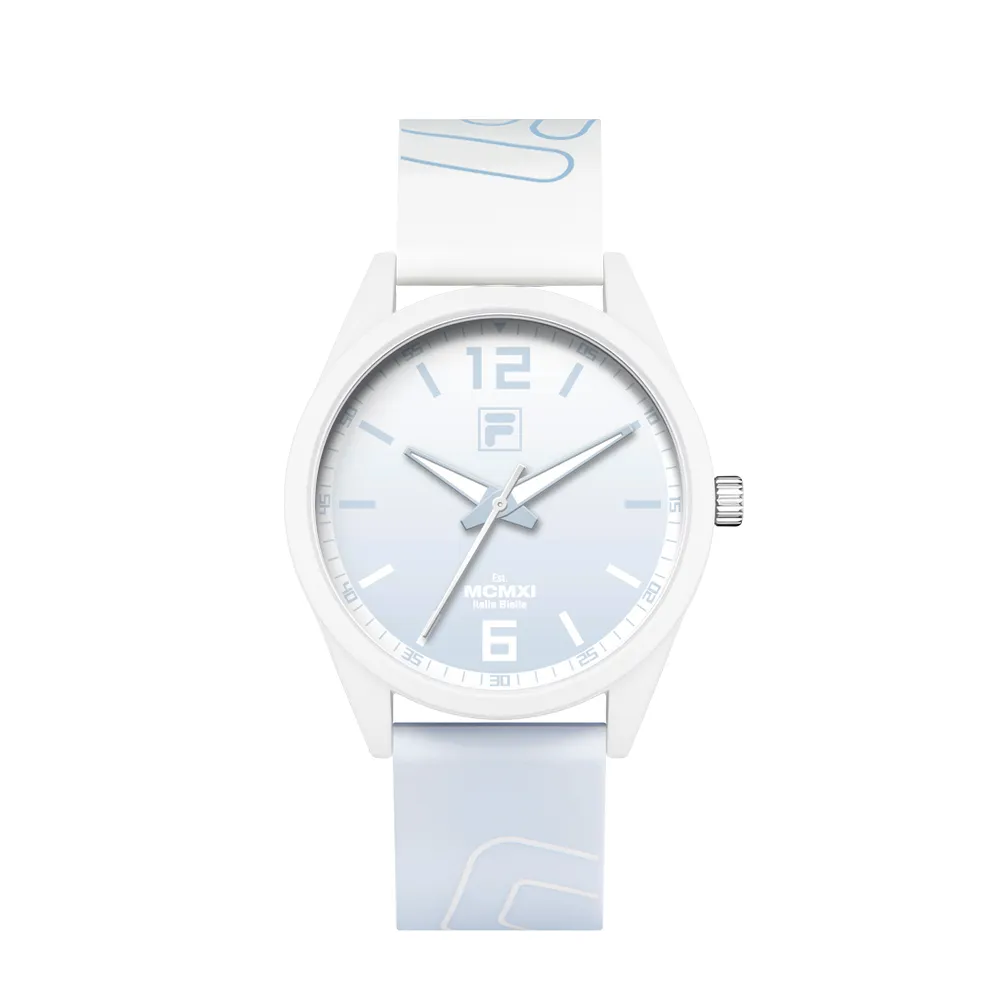FILA 6485 Wrist Watches Quartz Movement Silicone Strap 43mm Blue Dial Women's Watch Fashion Trend